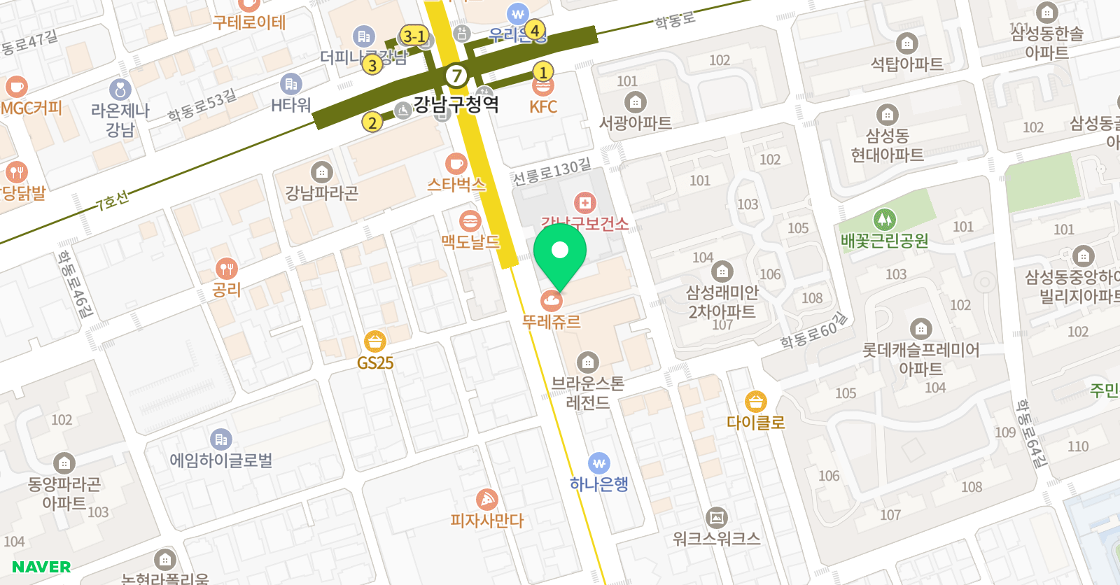 스누 국악학원 위치