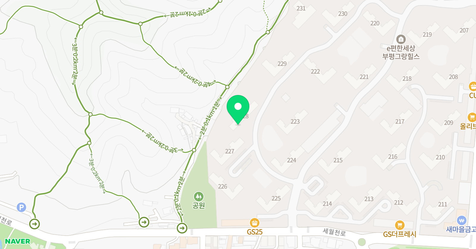 링키영어 부평그랑힐스클로이점 위치
