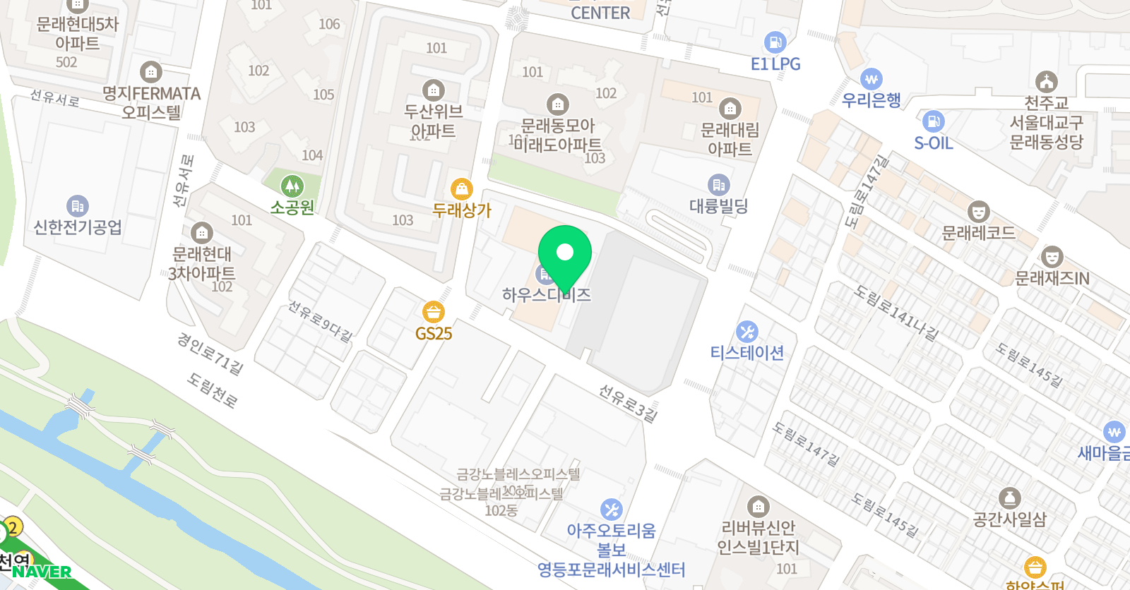뮤엠영어 영문캠퍼스 위치