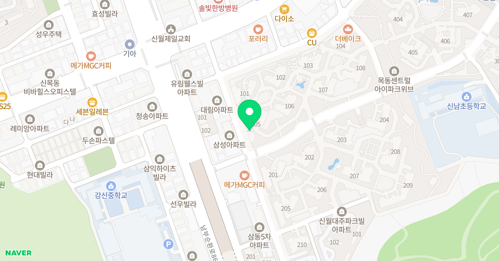 링키 영어학원 목동센트럴아이파크위브점 위치