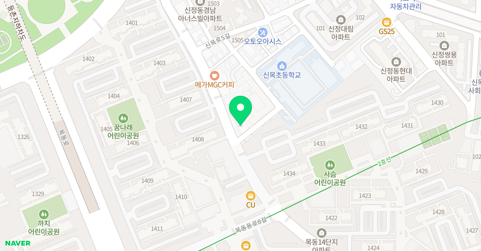 하늘바람창작소 미술학원 본원 위치