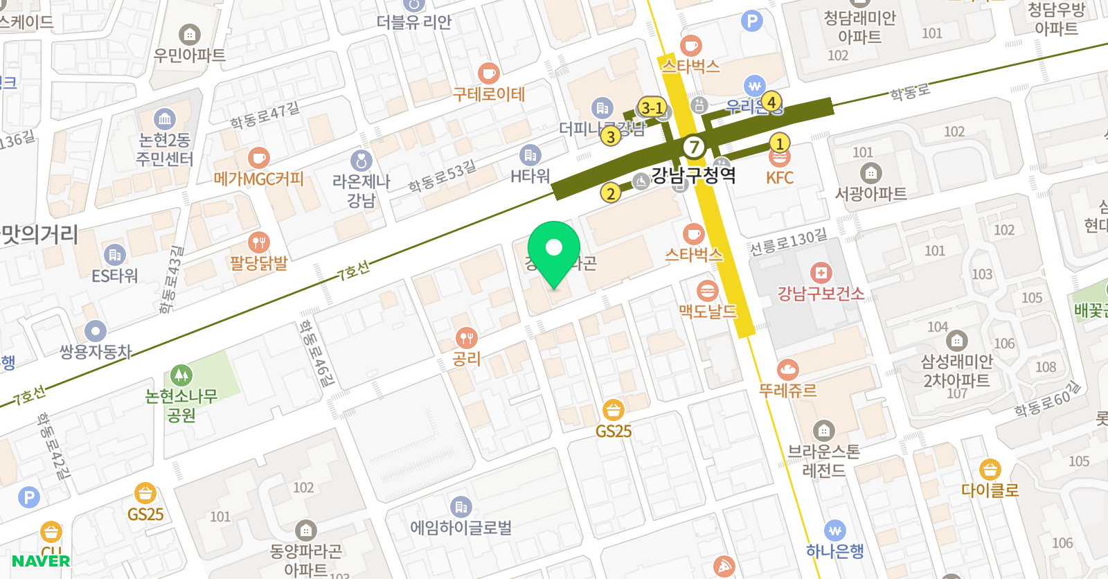 보컬프렌즈 보컬학원 위치