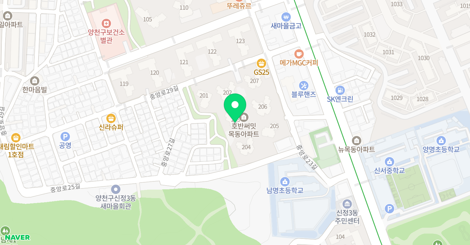 기탄 사고력교실 호반써밋 목동점 위치