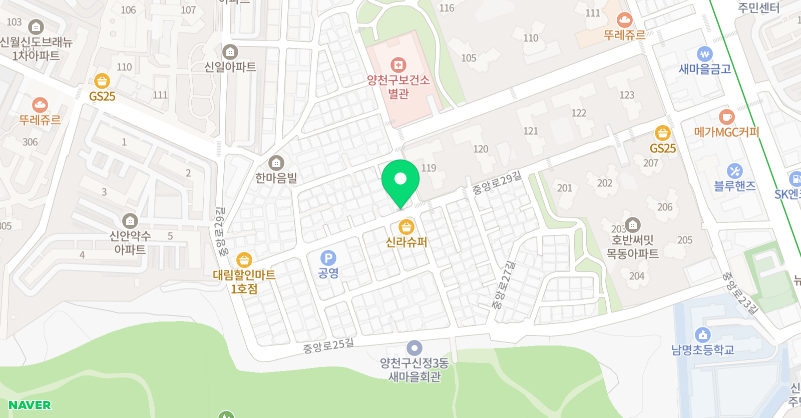 푸른솔 피아노 위치