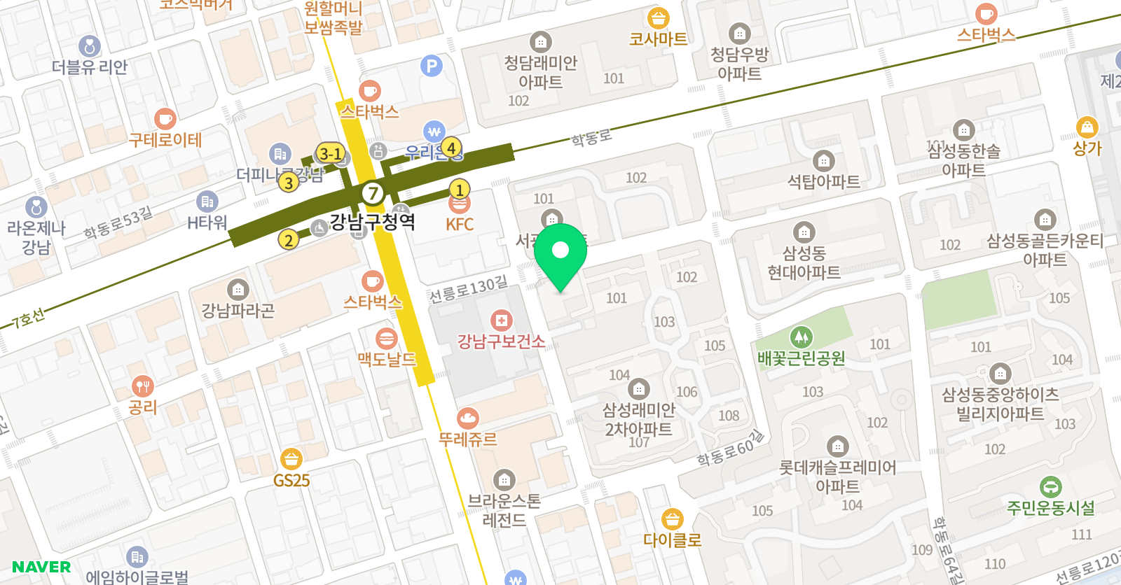 스마트 해법수학 강남삼성아카데미 위치