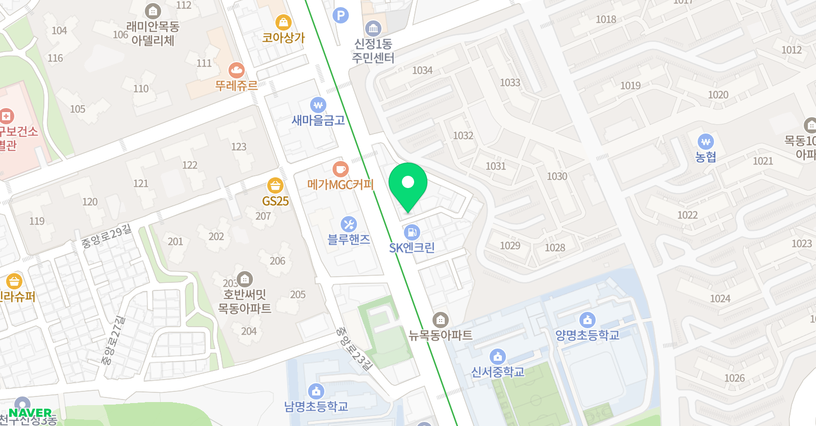 목동예하발레학원 위치