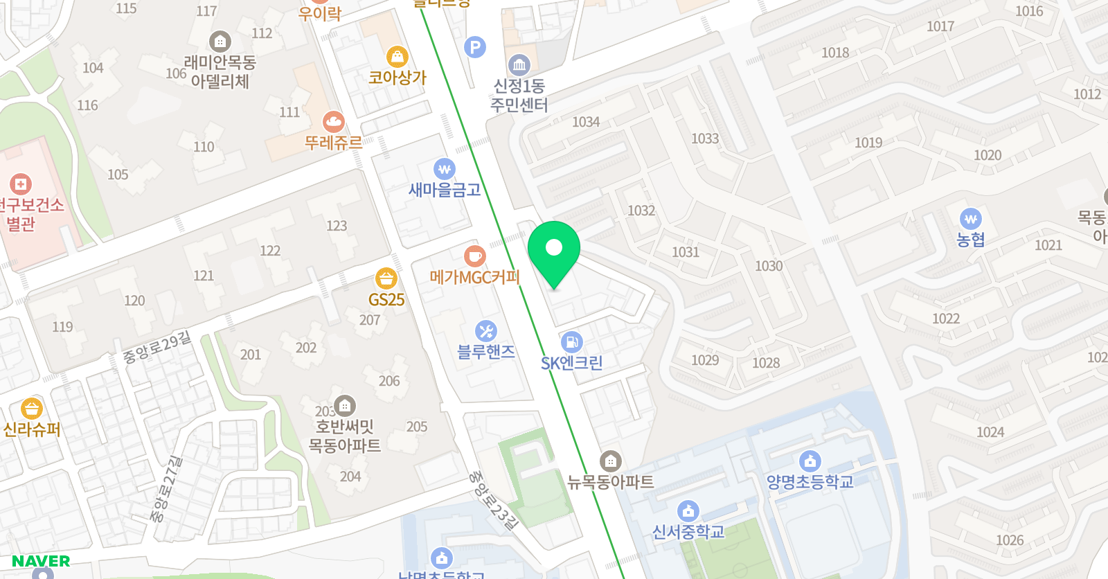 원앤원 학원 위치