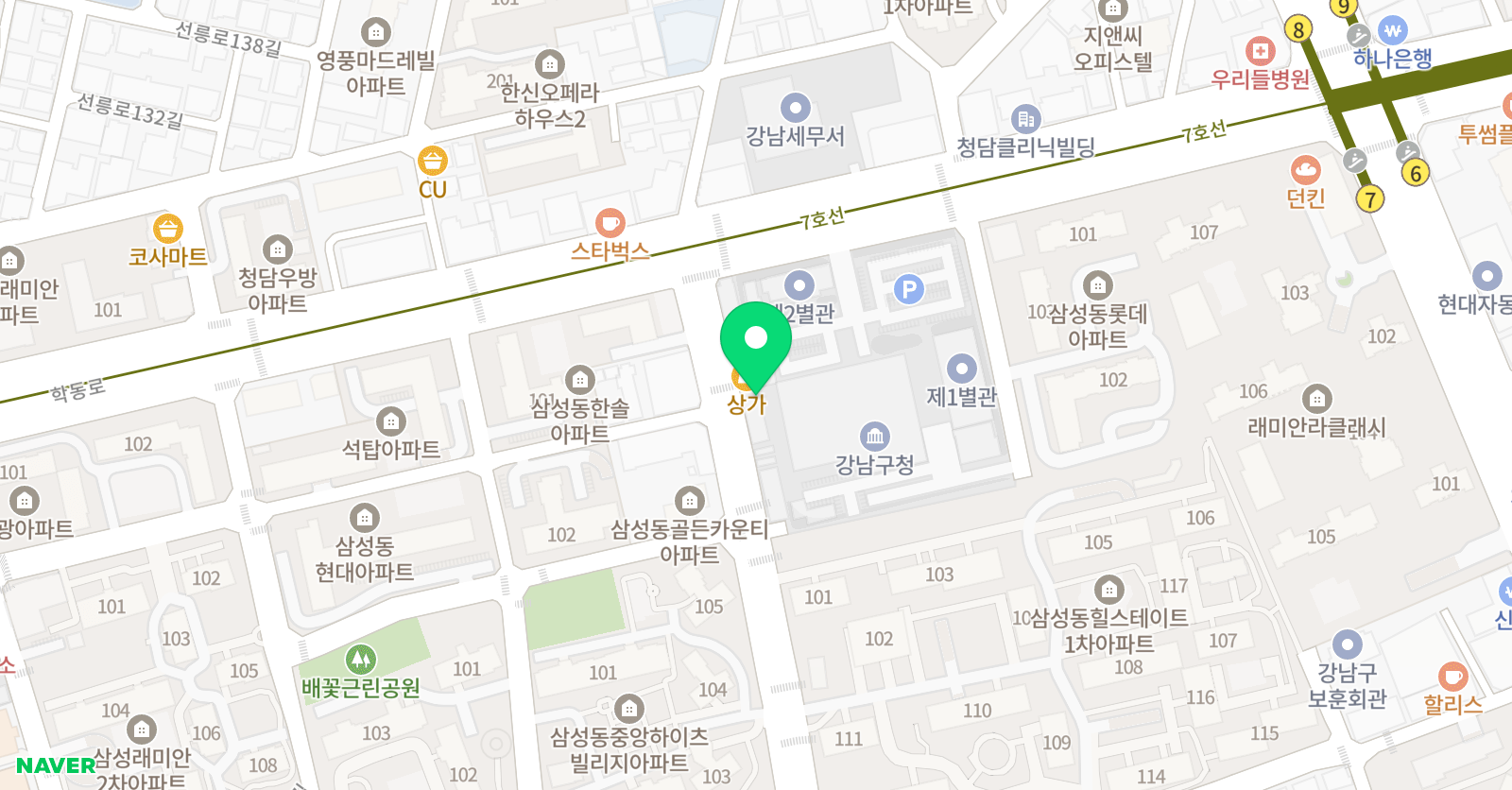 프리미엄 가온 태권도 위치