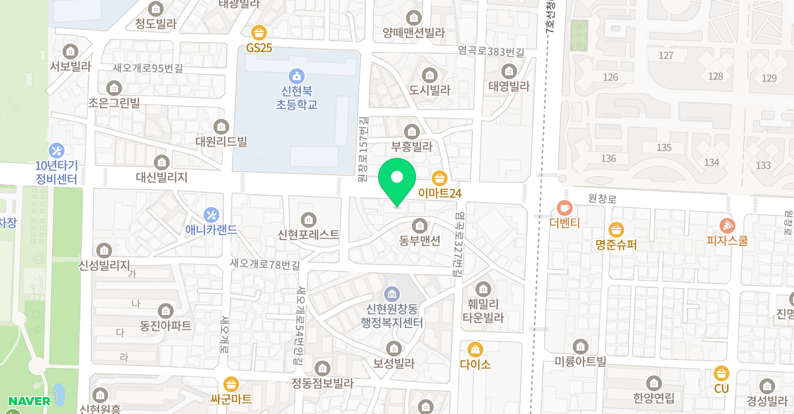 예술인 미술학원 위치