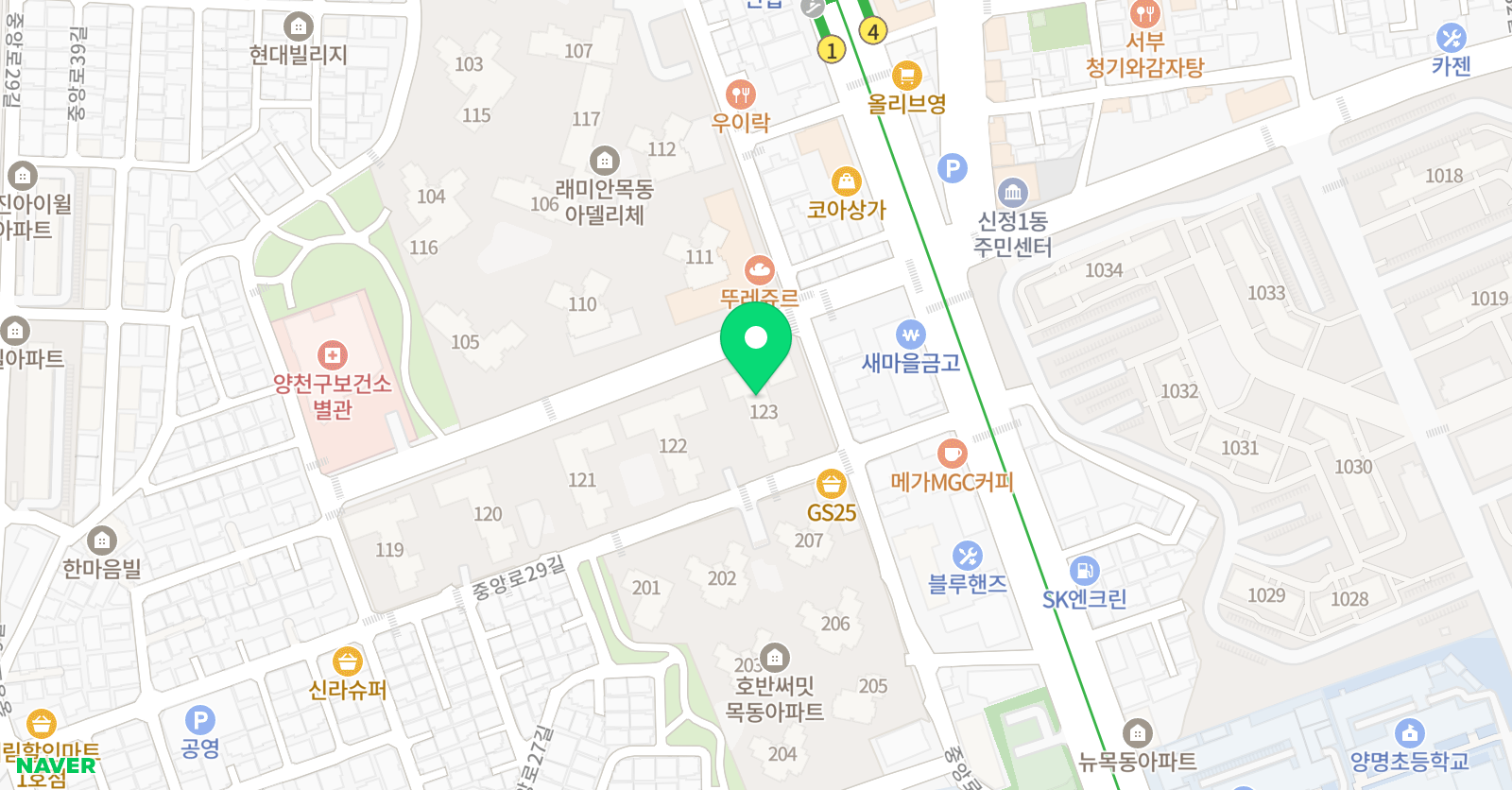알지 영어 위치