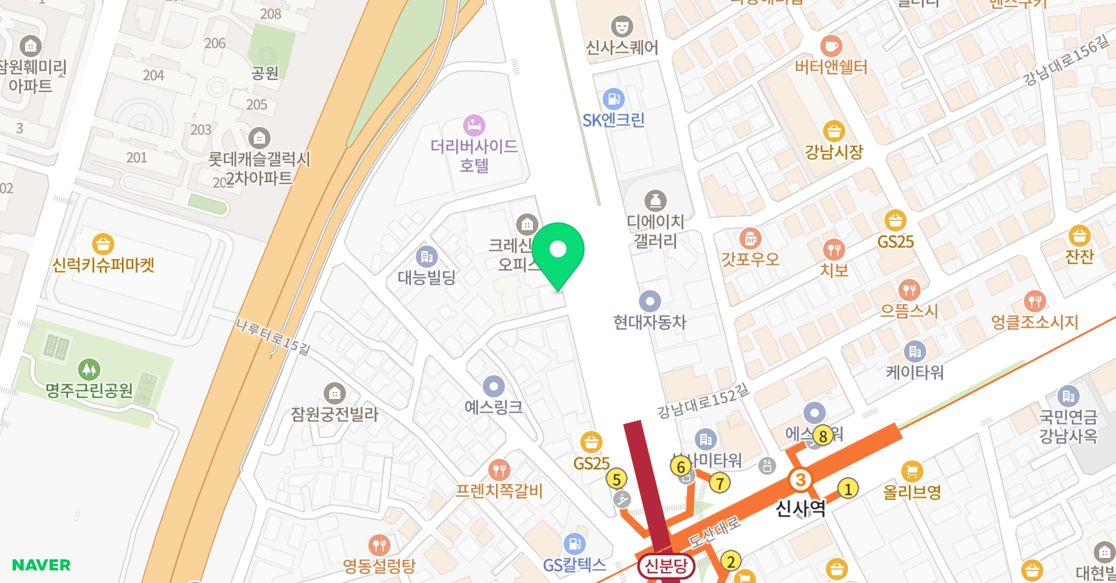 탑브레인 보습학원 위치