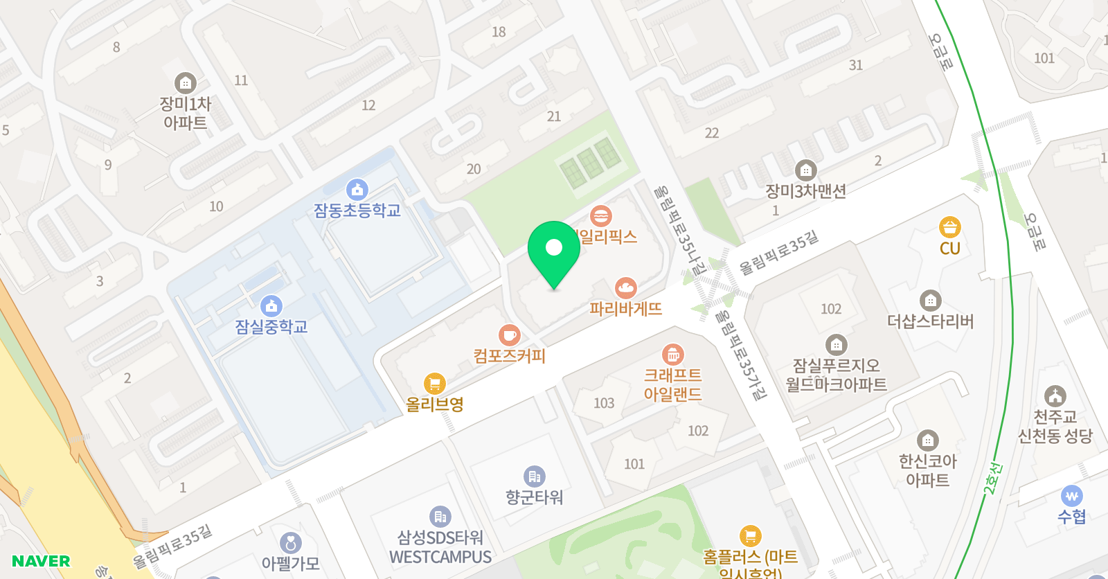 가우스 학원 위치