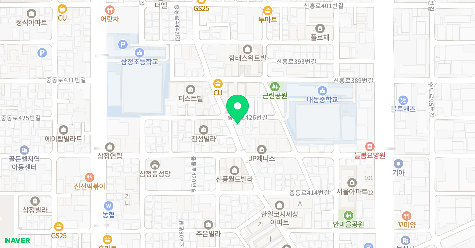 제이엠제이 보습학원 위치