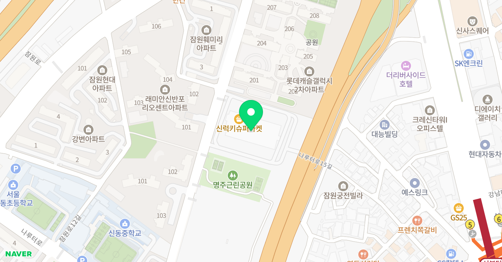 나무 아트 미술 위치