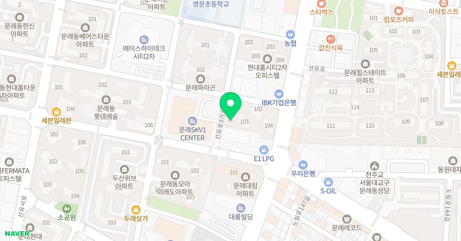 민트선생님의 영어정원 위치