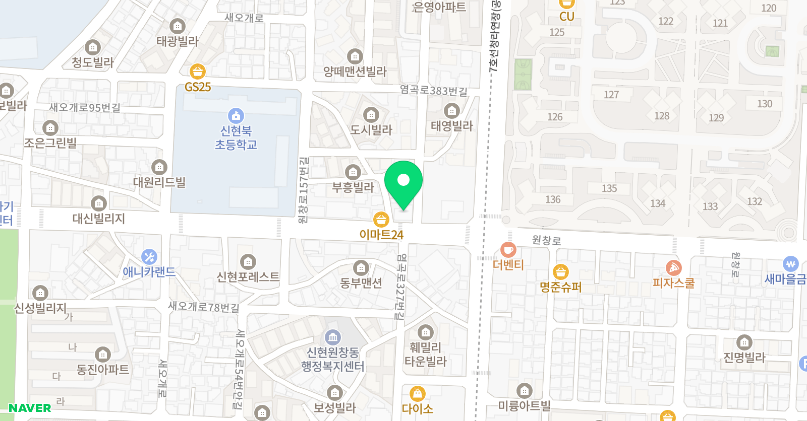 EiE고려대 어학원 인천신현캠퍼스 위치