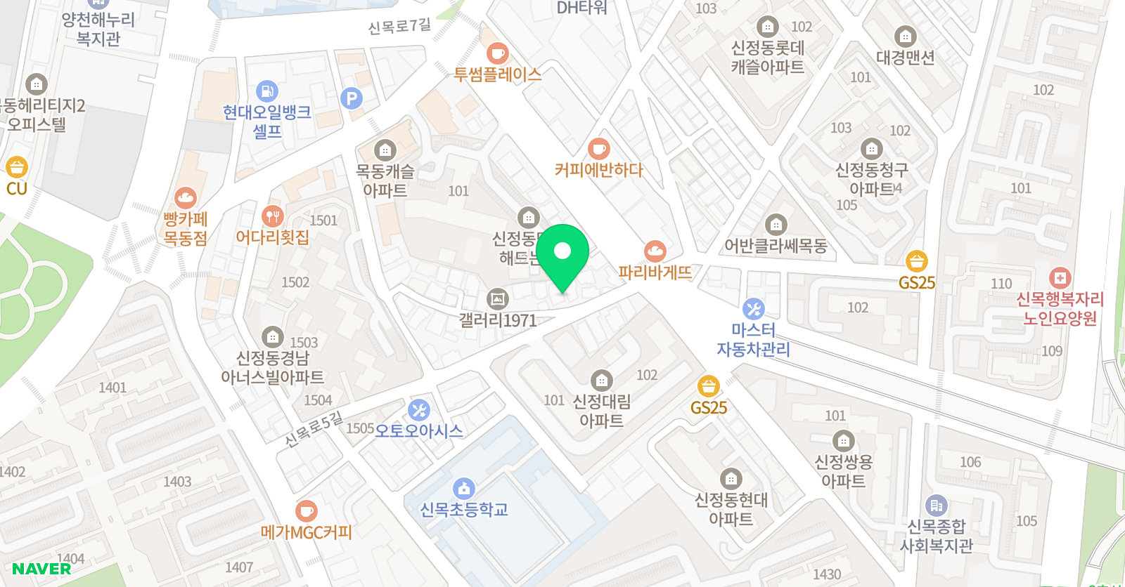 아쌤 수학 위치