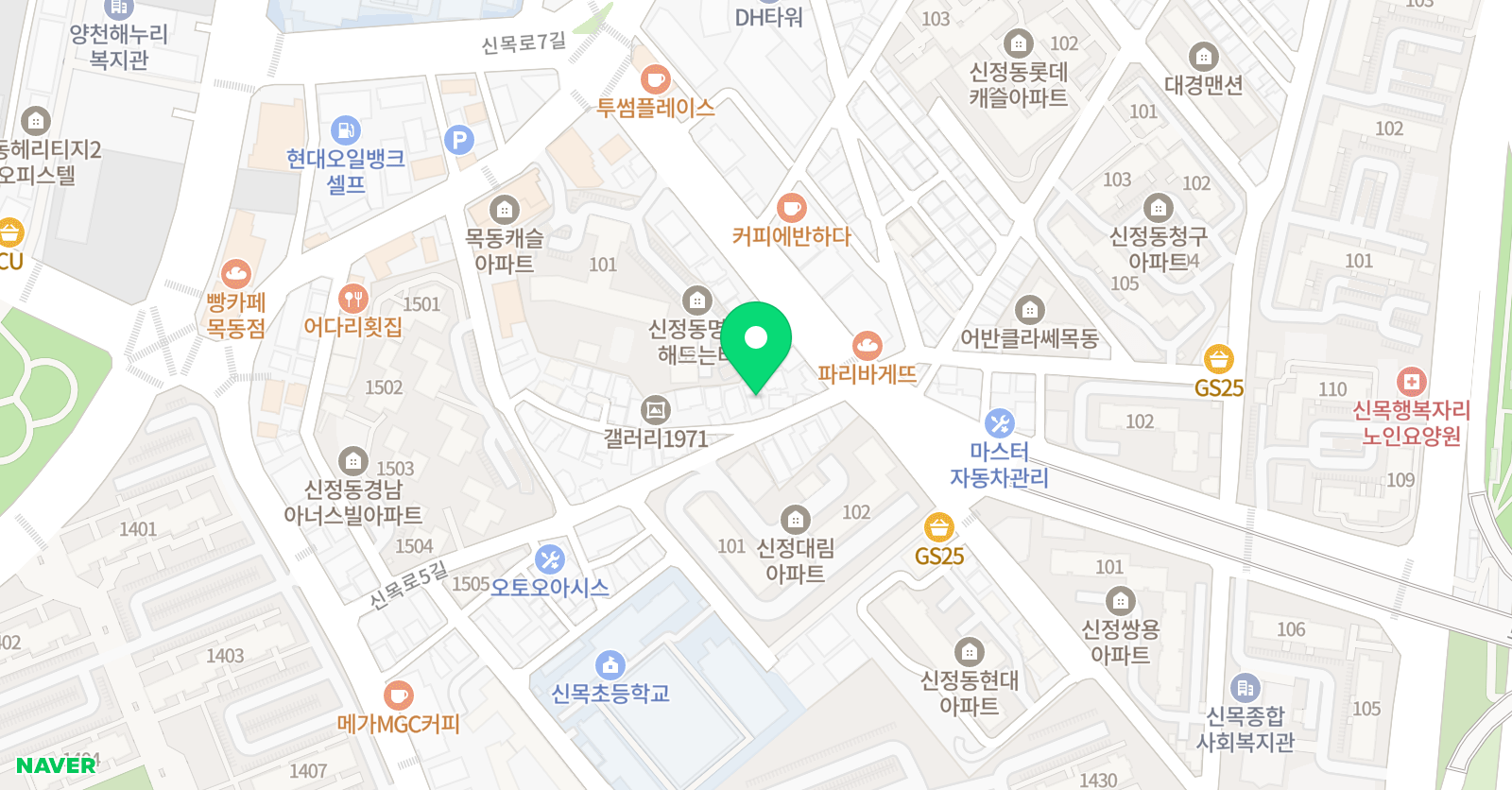 정다운 국어논술학원 위치