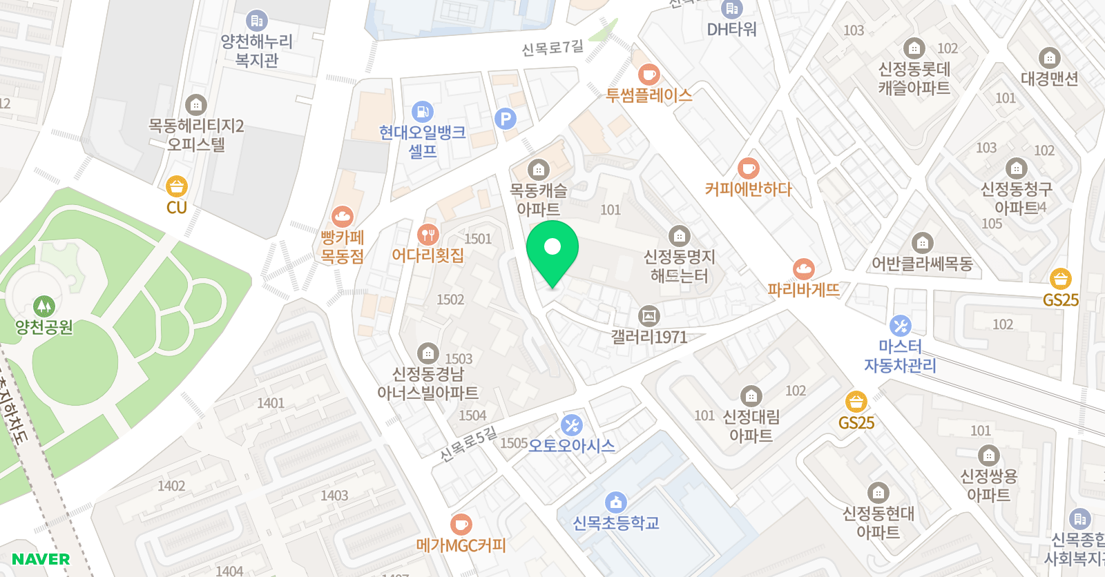 에스아트 창작미술학원 위치