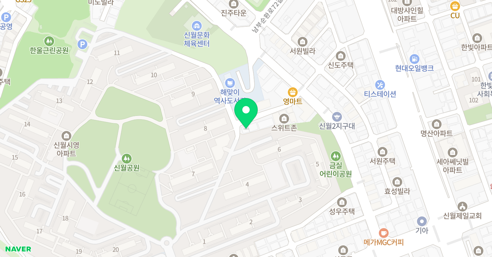 맑은샘 음악학원 위치
