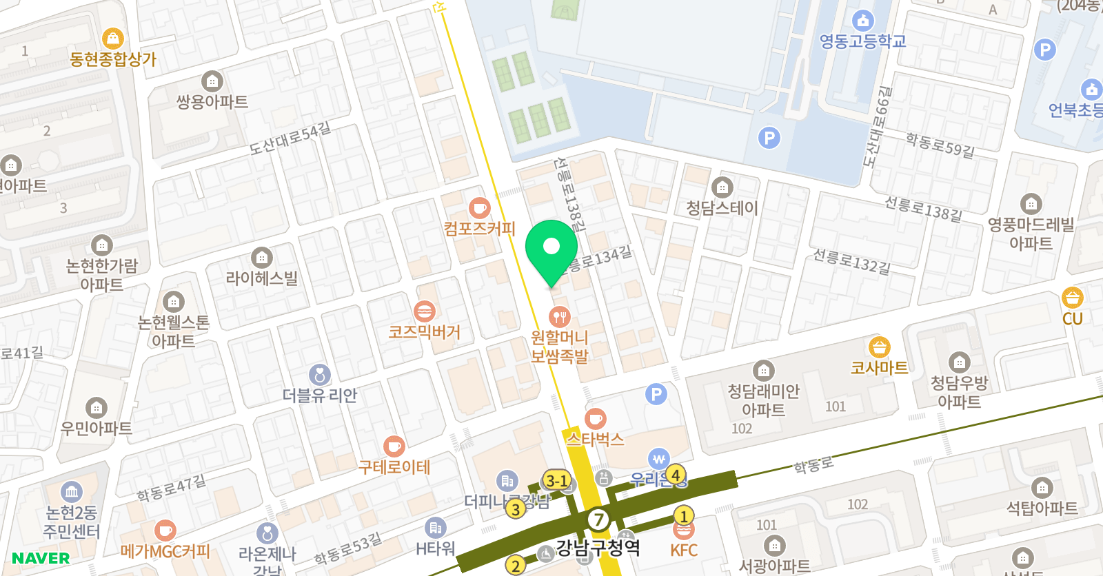 마성 원미술학원 위치
