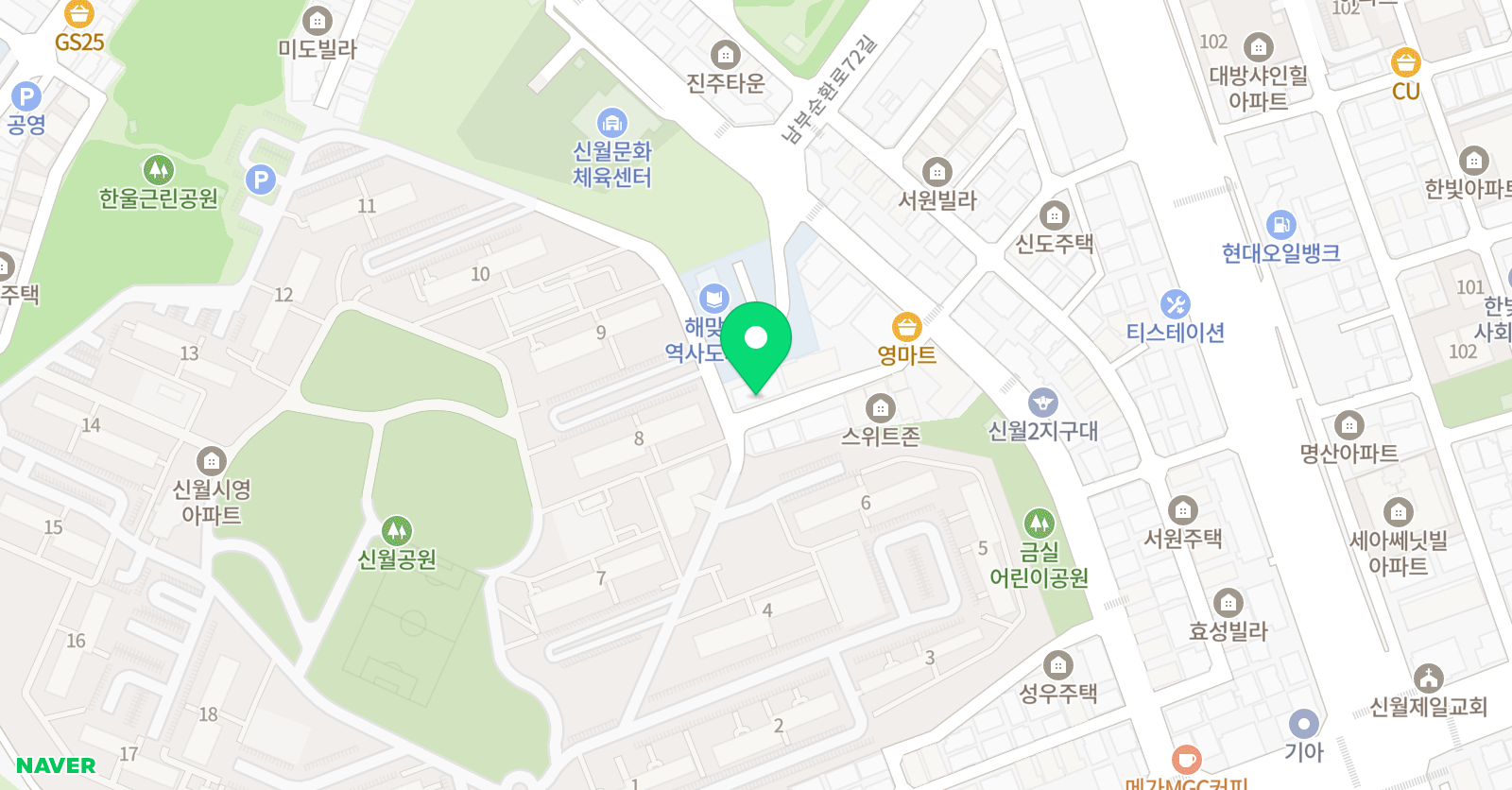 푸르넷에듀 강월점 위치