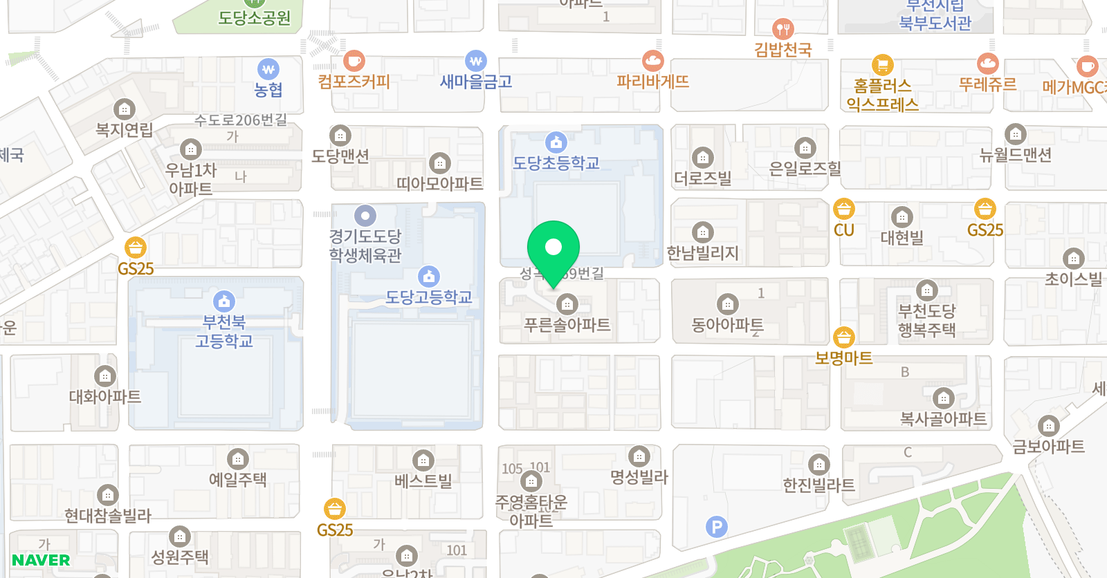 T클래스 교실 도당 위치