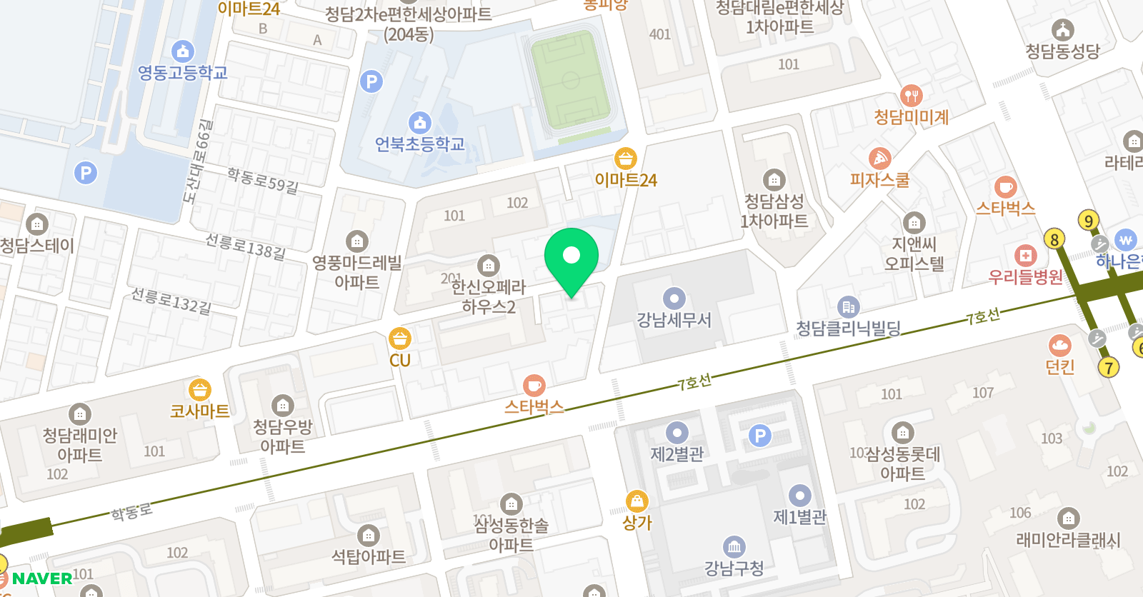 태솔 학원 위치