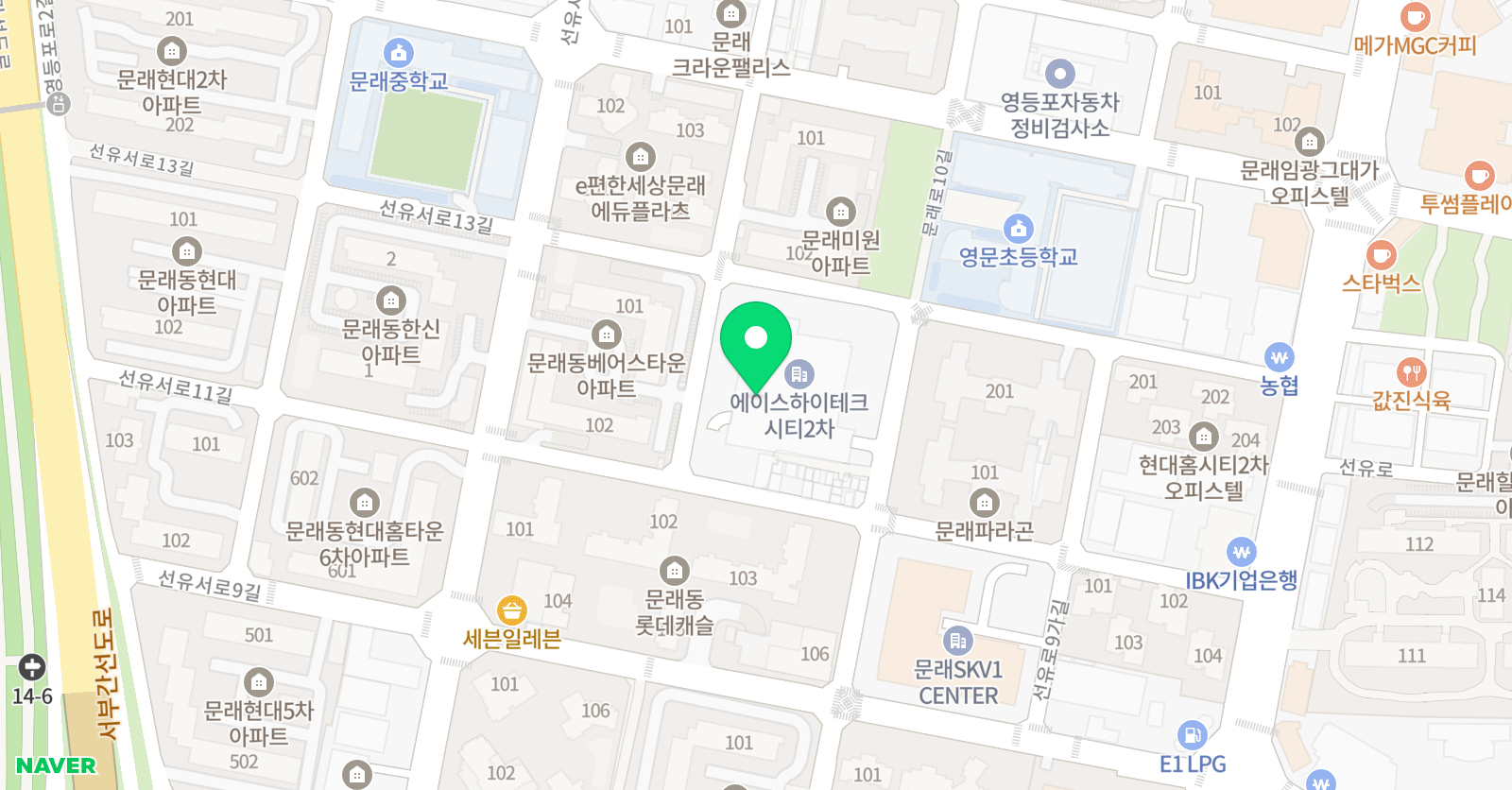 페이지 음악학원 위치