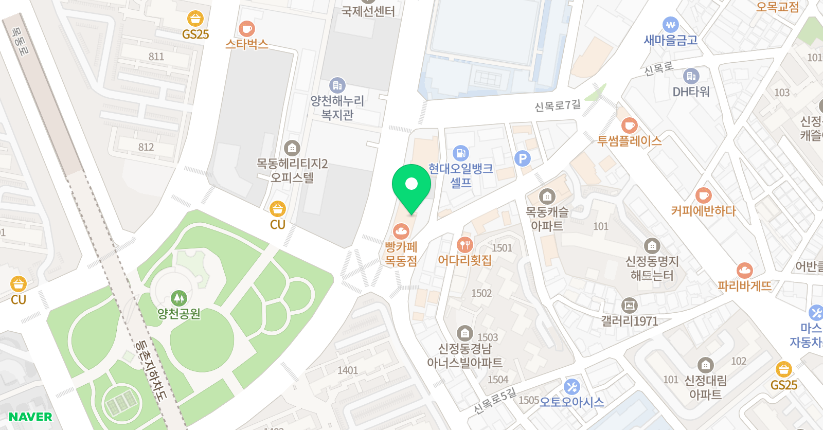 국가대표어린이수영클럽 목동점 위치