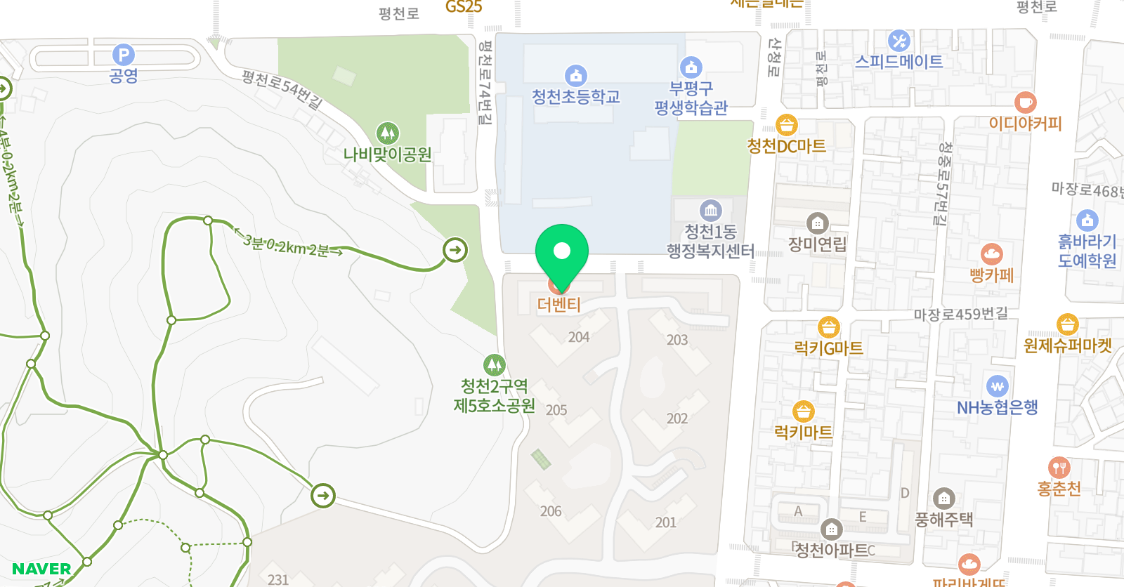 메리제이 음악학원 청천점 위치