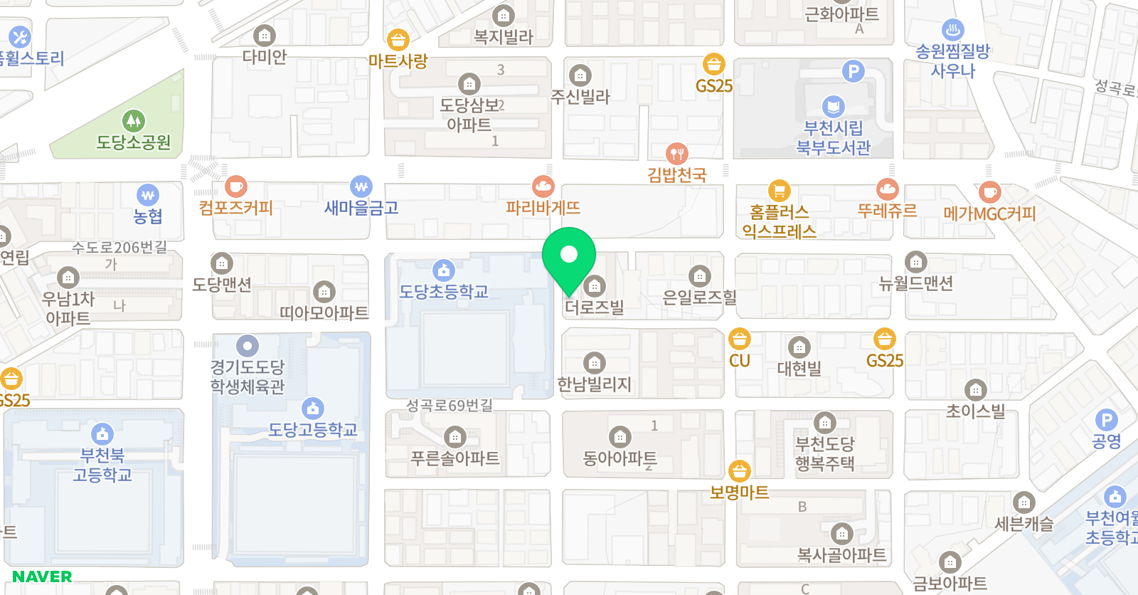 에듀탑 보습학원 위치