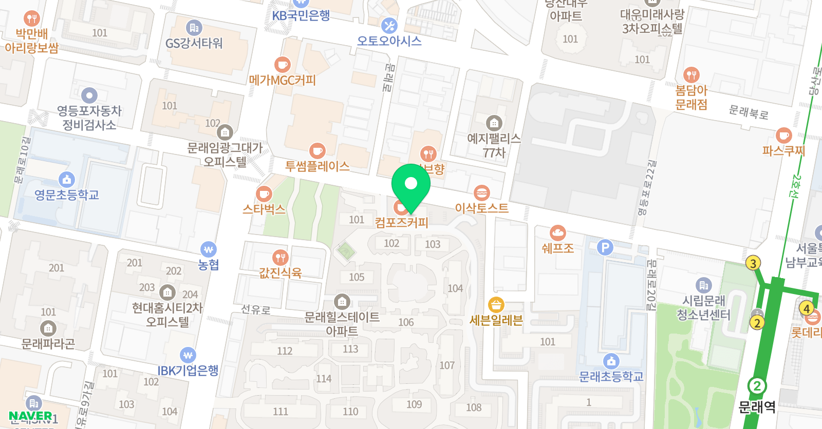 힐스테이트 수학학원 위치
