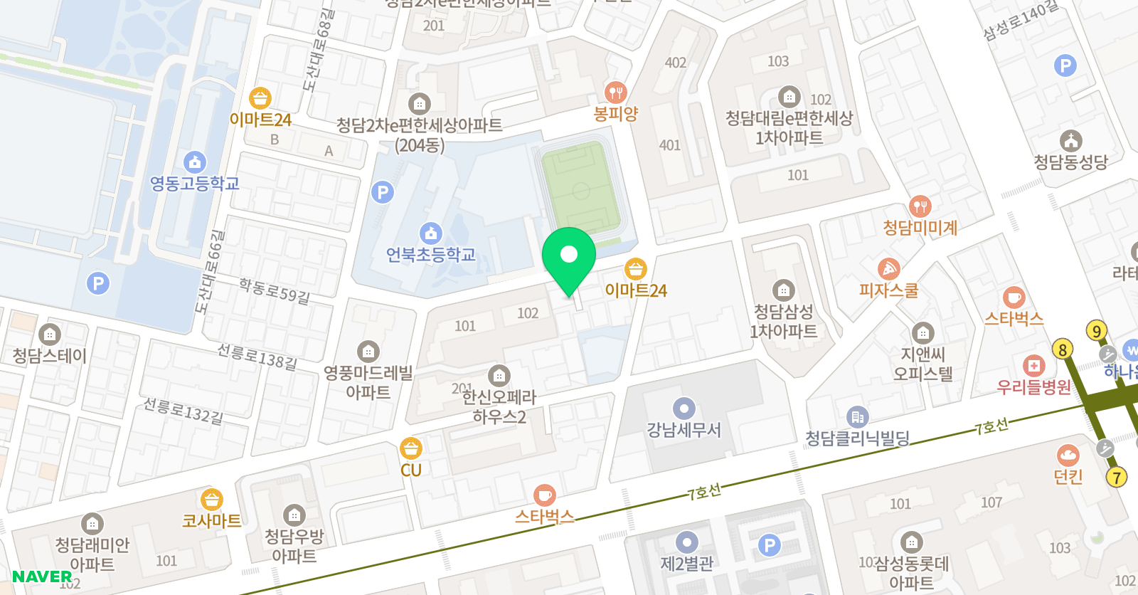 점핑팝 줄넘기클럽 위치