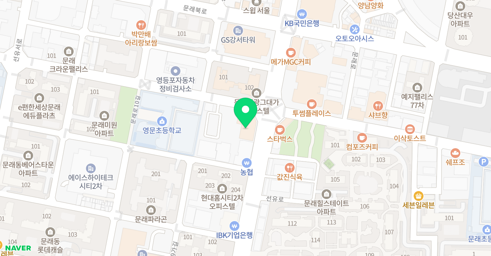 En발레&핏 앙발레앤핏 위치