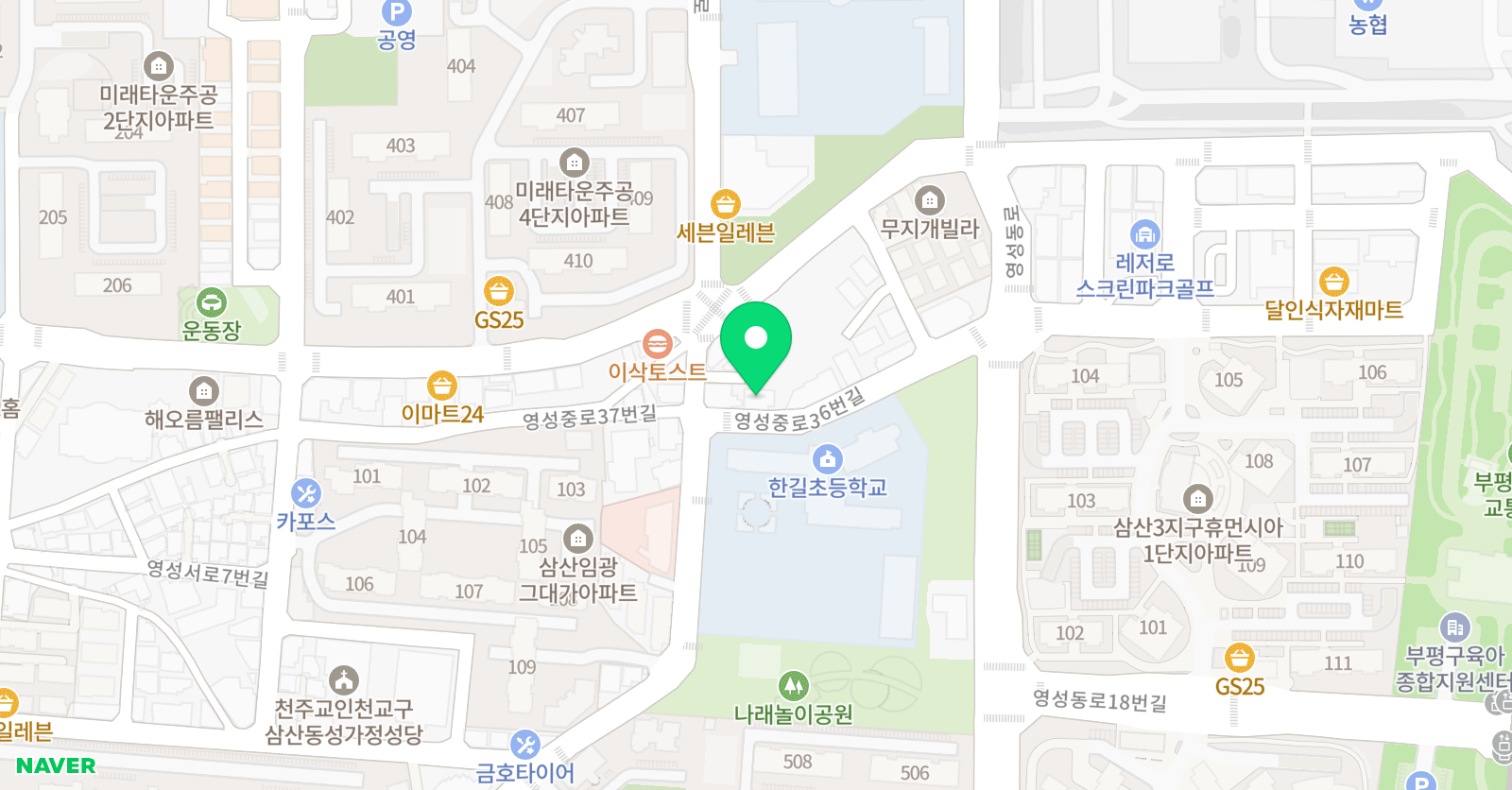 꿈꾸는 미술교습소 위치