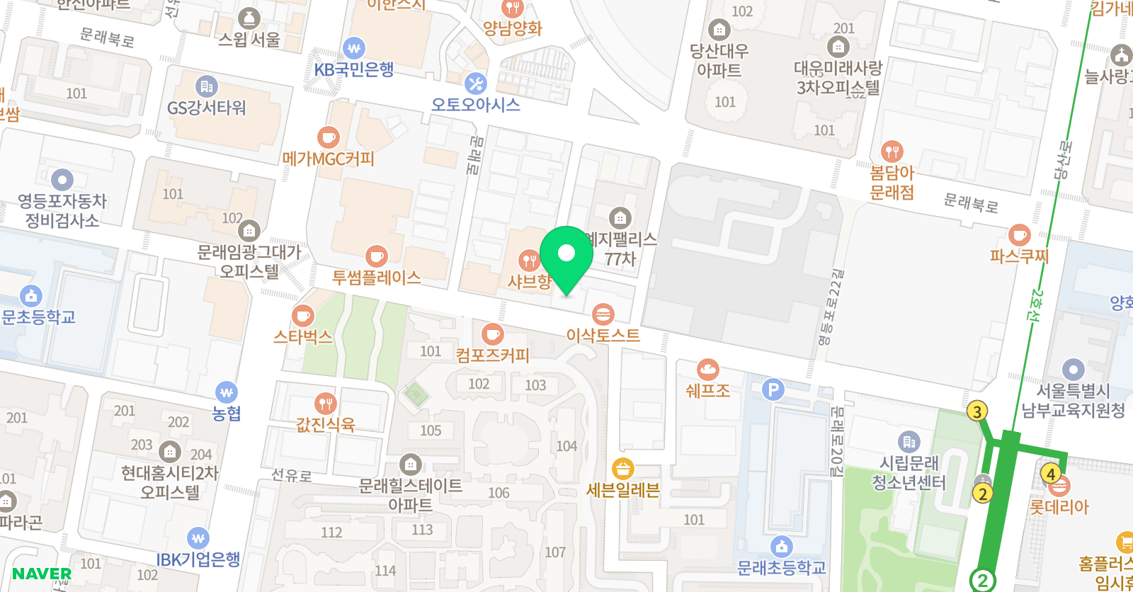 에뚜왈 발레학원 위치