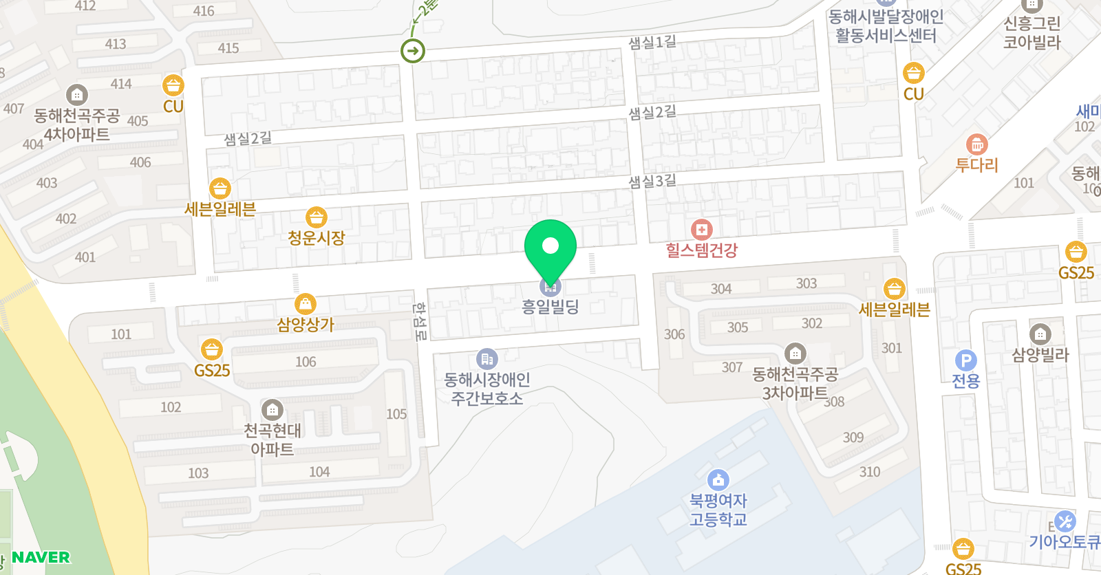 한우리독서토론논술 동해지부 위치