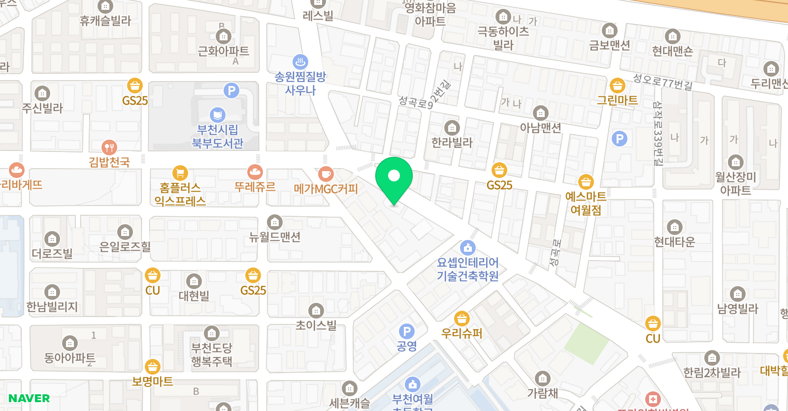 파랑새아트앤스터디 미술보습학원 위치