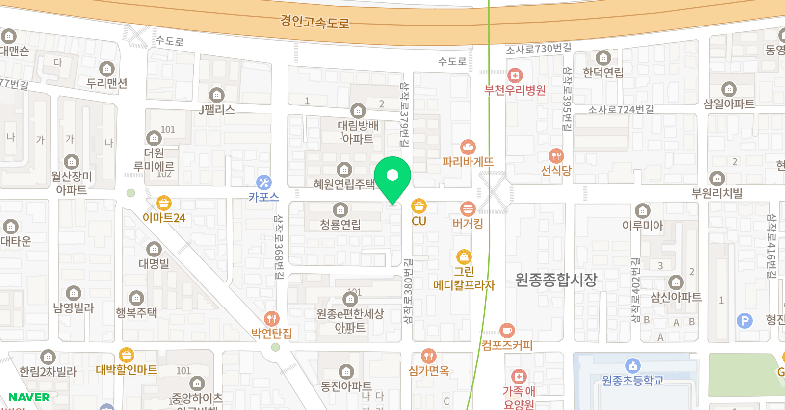 리딩클럽 원종 영어교습소 위치