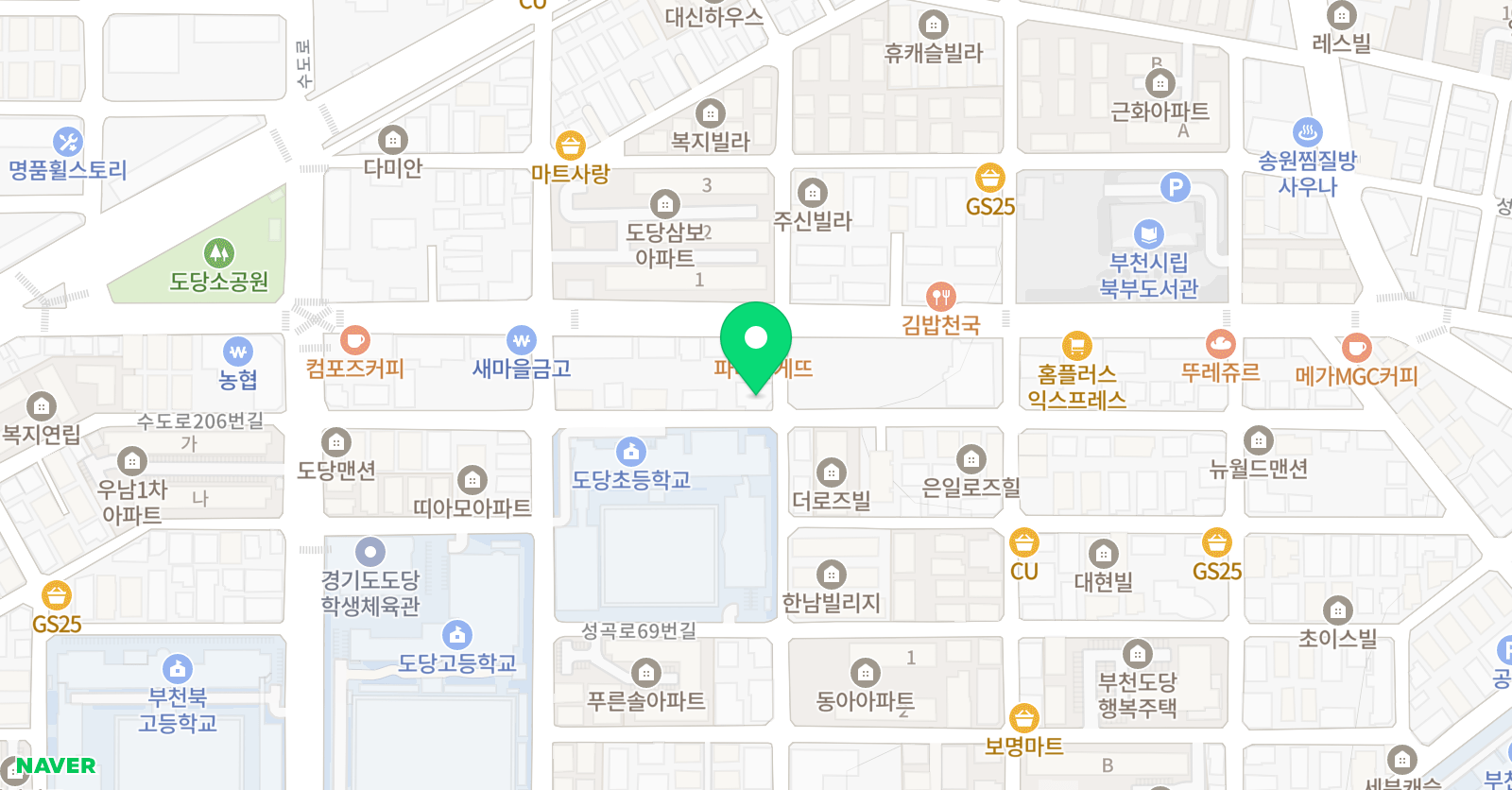 멘토의힘 영수학원 위치