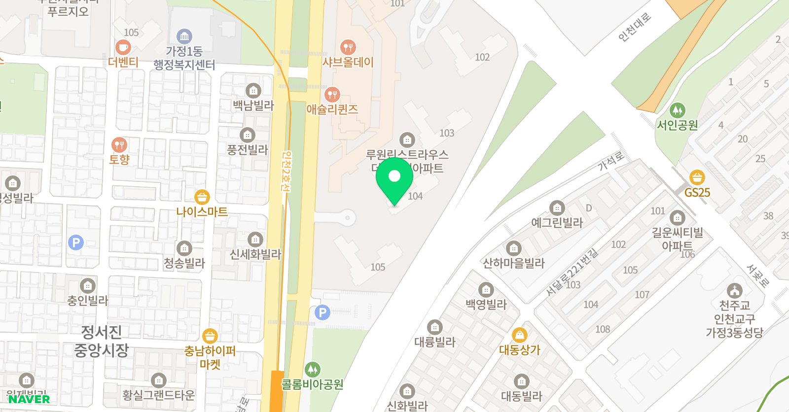 기탄 사고력교실 루원린점 위치