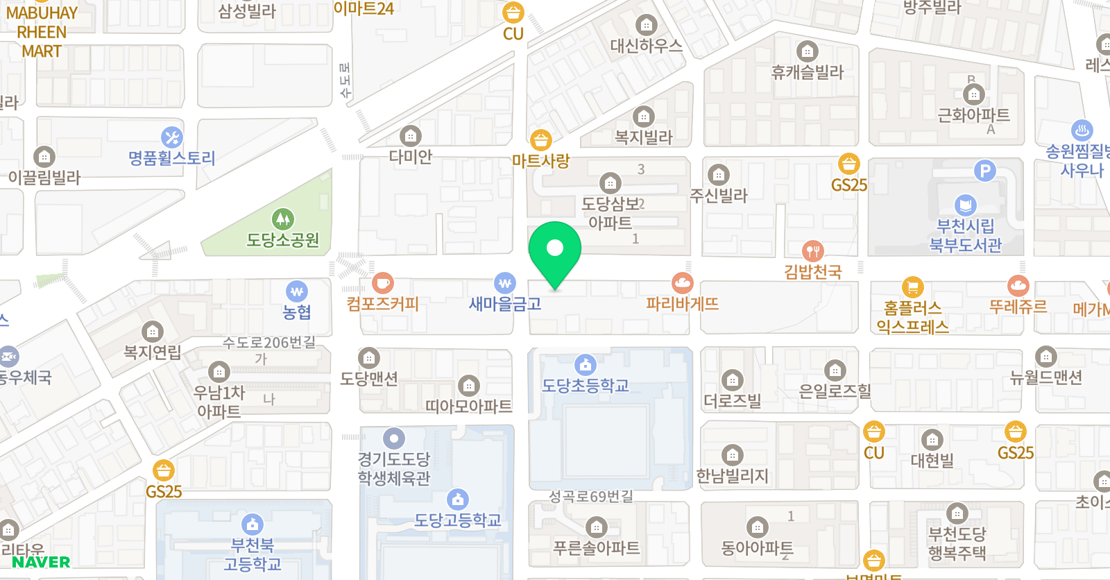 성품교육관 도당태권도장 위치
