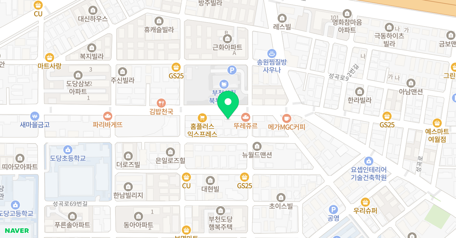 아인스 관악학원 위치