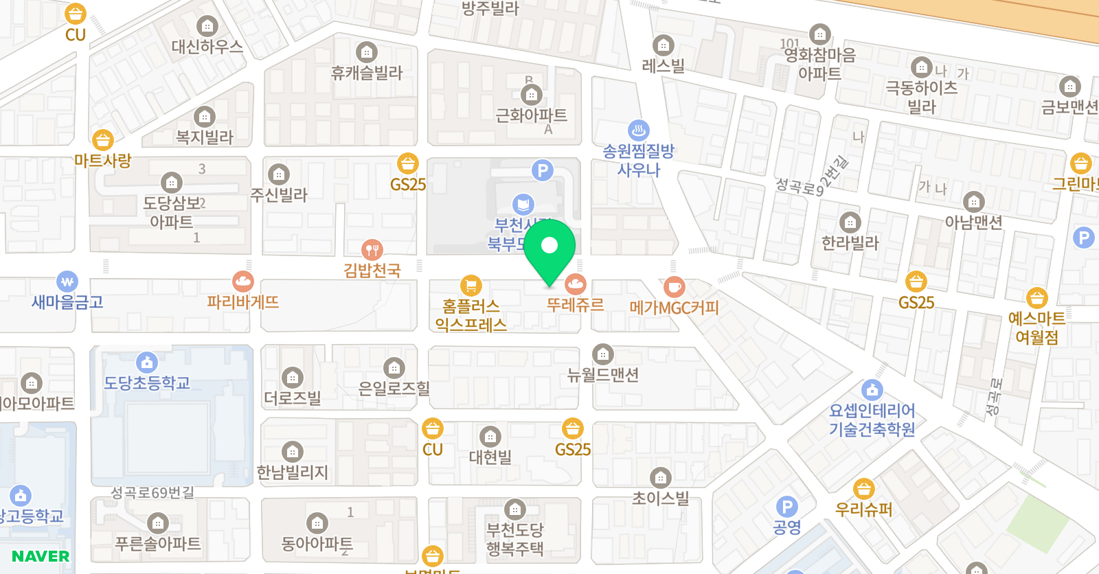 여월 음악학원 위치