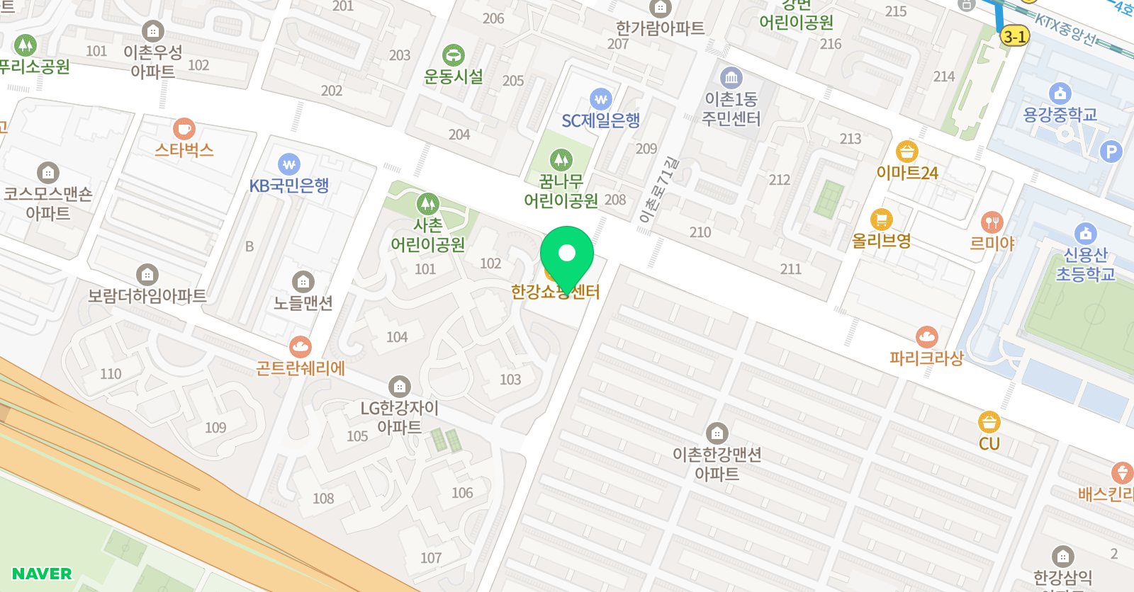 페디아플러스 이촌브랜치 위치