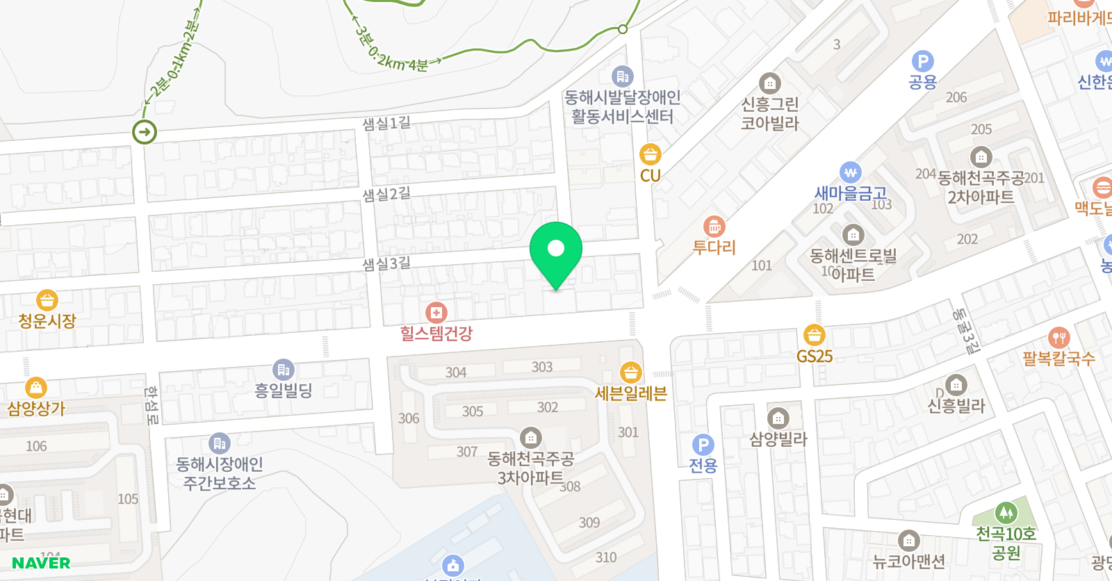 하늘바다 영재교육학원 위치