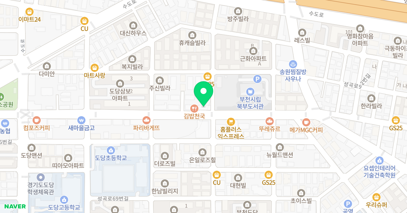 엠제이 태권도장 위치