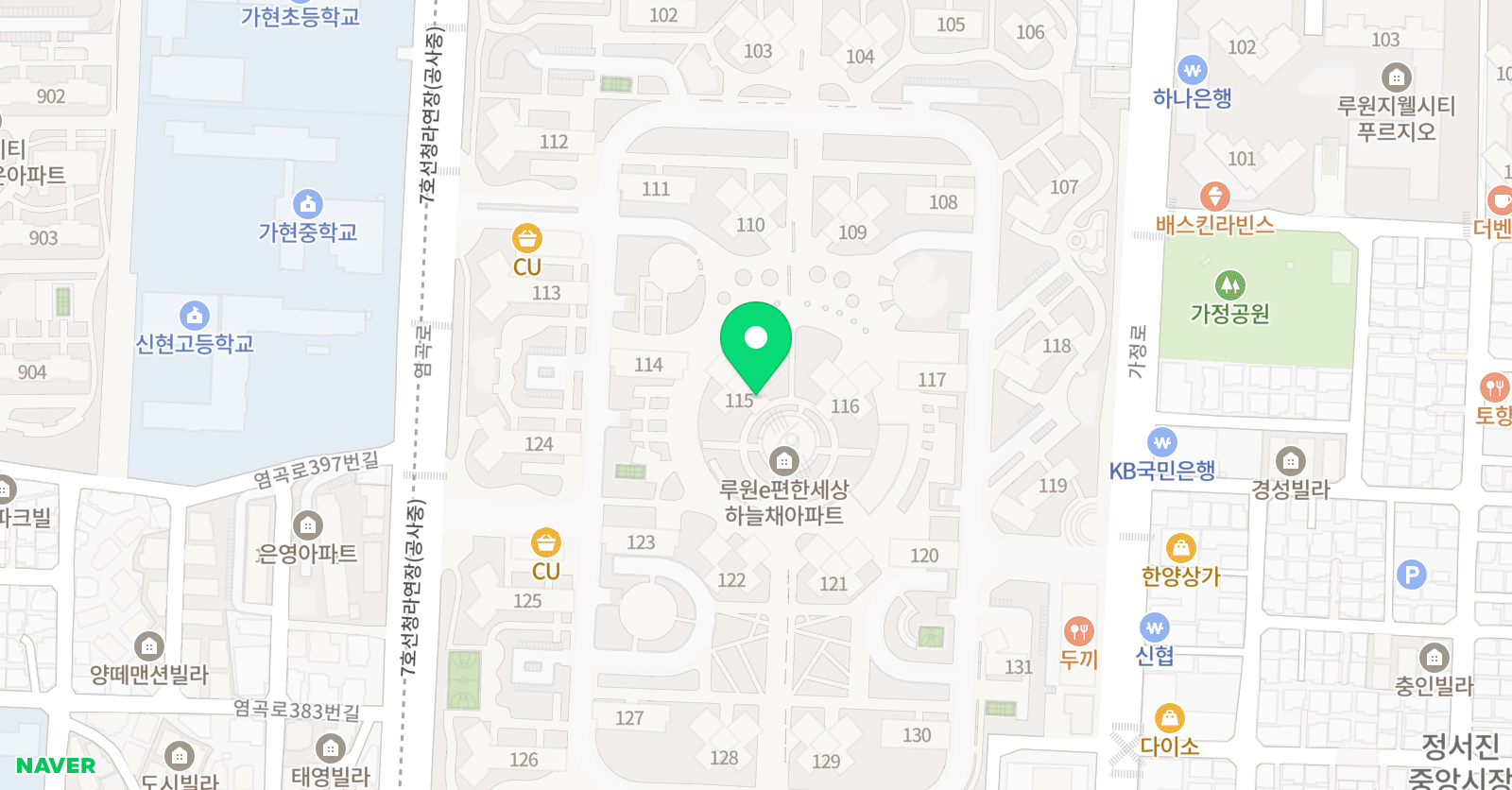기탄사고력교실 루원이편한점 위치