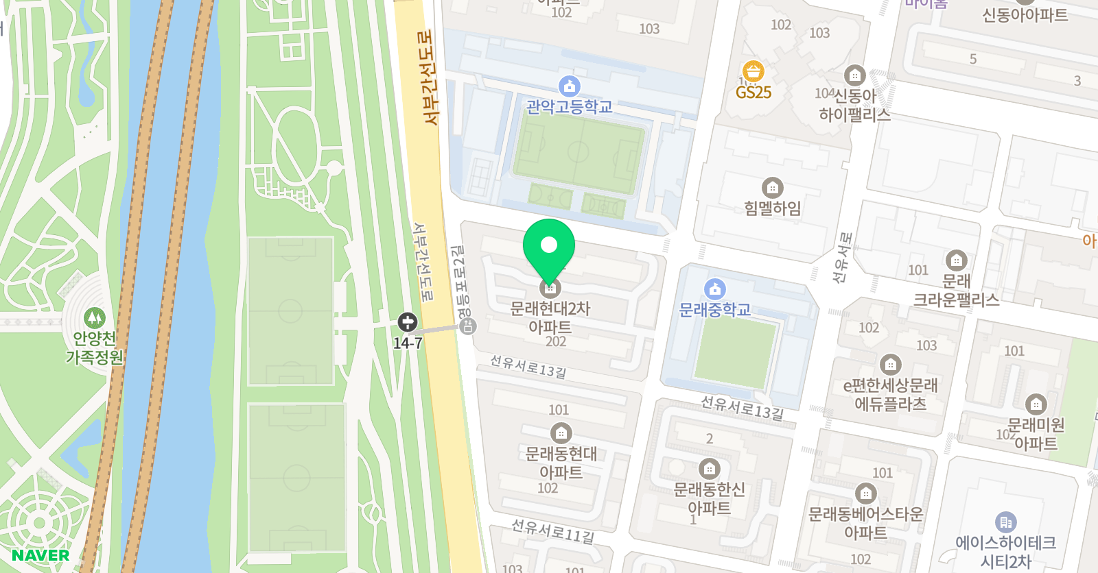 영문 효 태권도장 위치